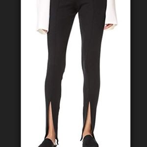 Rachel Pally black front slit knit pants